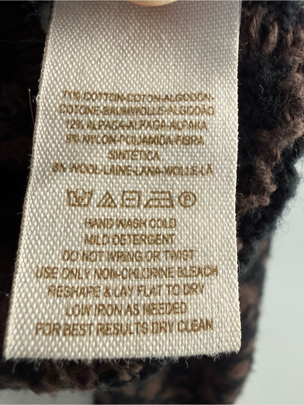 Free People Leopard Crewneck Sweater in Brown and Black - Picture 6 of 7